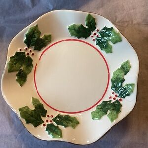 JKL Holly and Berry Vintage Candy Dish